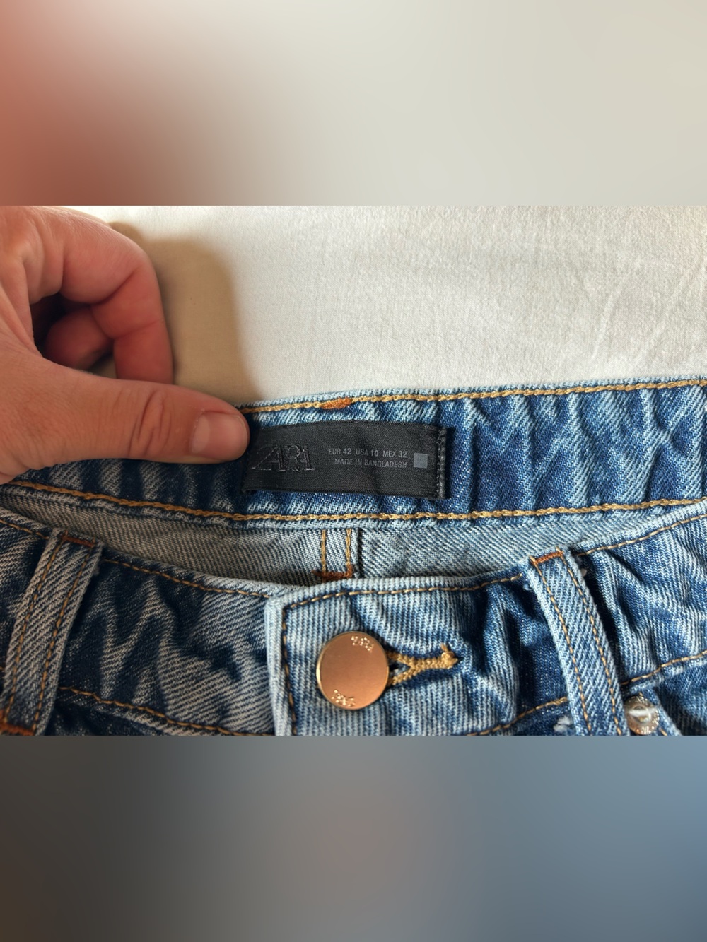 Zara Size 10 wide leg jeans - Picture 4 of 5